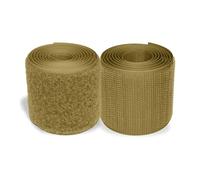 Coyote - Cinta de gancho y bucle de 1 yarda de longitud, no adhesiva, 5 cm de ancho, cierres de nailon para costura, hojas de gancho y bucle para coser para equipo militar, uniforme, ropa, zapatos