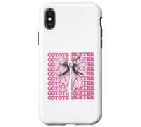 Coyote Hunter Coyote Hunting Girl Coquette Lazo Rosa Carcasa para iPhone X/XS