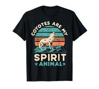 Coyotes Son Mi Espíritu Animal Naturaleza Coyote Amantes De La Vida Silv Camiseta