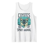Coyotes Son Mi Espíritu Animal Naturaleza Coyote Amantes De La Vida Silv Camiseta sin Mangas