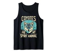 Coyotes Son Mi Espíritu Animal Naturaleza Coyote Amantes De La Vida Silv Camiseta sin Mangas