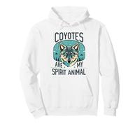 Coyotes Son Mi Espíritu Animal Naturaleza Coyote Amantes De La Vida Silv Sudadera con Capucha