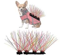 CoyoteVest CoyoteWhiskers - Cerdas de nailon de protección para chaleco CoyoteVest o SpikeVest para perro, accesorios que disuaden los ataques de coyotes, halcones y aves rapaces, 4 unidades, arcoíris