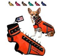 CoyoteVest SpikeVest - Chaleco Reflectante para Perros pequeños, Chaleco Reflectante con Picos para Proteger a tu Mascota de Coyotes, Rapaces y ataques de Animales, Chaleco antihalcón, Fabricado en