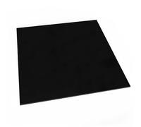 COYOUCO 1 Hoja de plástico Negro de 100X100 mm de Espesor de la Hoja de PP Dura de 3 mm-20 mm para Manualidades de Bricolaje y fabricación de Modelos,12mm