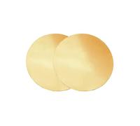 COYOUCO 2 Piezas de Placas Redondas de latón de 3 mm de diámetro de 15 mm a 300 mm Disco de latón Adecuado para Manualidades, Modelos y Reparaciones,30mm