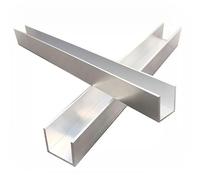 COYOUCO 2 Piezas En Forma De U De Aluminio, Longitud 0,5 M, Ancho Exterior 50 Mm, Altura 20 Mm, Grosor 2 Mm, para Soportes De Carteles Y Marcos De Exhibición