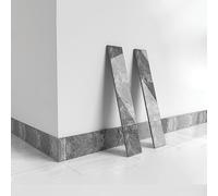 COYOUCO 20 Piezas De Rodapié De PVC Autoadhesivo, Longitud 60 Cm, Moldura De Esquina De Pared De Plástico, Tira De Protección De Bordes, Pelar Y Pegar para Azulejos Y Moldura De Pared,12cm