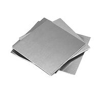 COYOUCO 304 Hojas Acero Inoxidable, Placa Acero Inoxidable De 5 Piezas, Placas Acero Inoxidable Hojas Metal, Sin Arañazos, para La Elaboración, Bricolaje, Estufa Cocina,100x100x0.4mm