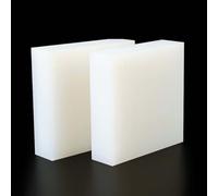 COYOUCO Almohadilla Sellado Antideslizante Silicona 1 Mm A 10 Mm Espesor, Almohadilla Goma Blanca 250Mm × 250Mm para Muebles, Electrónica, Proyectos Bricolaje 2 Piezas,8mm