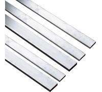 COYOUCO Barra de aluminio de 5 piezas, barra plana de aluminio de 4X10/12/15X500 mm, placa plana de aluminio 6061 Placa de uso general, material sólido de molino nuevo,4 * 10 * 500mm 5