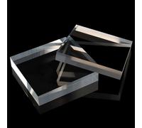 COYOUCO Bloque Acrilico Transparente 60x60mm Pack 5 Base Display Soporte Grabado