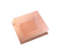 COYOUCO Hoja de cobre puro, 100 mm x 100/150 / 200 mm, espesor de 6 mm, placa de cobre para artesanía, joyería, reparación, electricidad, industria,6 * 100 * 150mm