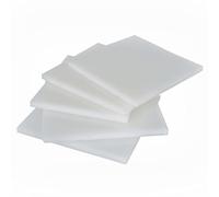 COYOUCO Hoja De Plástico De Polipropileno PP, 40 X 40 Cm, 1-4 Mm De Grosor, Panel De Plástico Rígido para Tabla De Cortar DIY, Base De Modelo, Plantilla, Material Impermeable,1mm