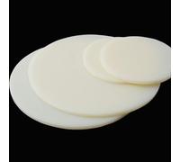 COYOUCO Hoja Redonda de plástico ABS, diámetro de 20 mm, Disco de plástico rígido de 1 mm-10 mm de Grosor para Manualidades DIY, Corte CNC, proyectos industriales 5 Piezas,6mm
