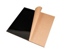 COYOUCO Láminas acrílicas Negras, lámina Reflectante Negra de 6 mm de Espesor y 30 cm de Ancho para proyectos de Manualidades de Bricolaje, letreros, Pintura y expositores,30 * 30cm