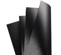 COYOUCO Láminas de Plástico Negro Mate PP A3 420x297mm - Pack de 4 Placas Rígidas para Manualidades, Corte Láser, Modelismo y DIY,1mm