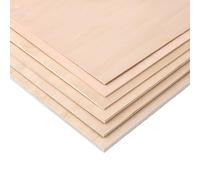 COYOUCO Láminas de Tilo, 5 mm de Espesor Láminas de Madera sin terminar para Manualidades Pintura de combustión de Madera Grabado en Madera Corte láser,30cm*30cm (3pcs)