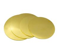 COYOUCO Láminas redondas de latón, 1 mm de espesor x60/70/80 mm de diámetro H62 Chapa de latón para manualidades, modelos, reparaciones, 2 piezas,1 * 60mm 2