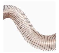 COYOUCO Manguera De Recolección De Polvo De PU, Diámetro Interior De 63 Mm, Longitud De 1 M, Manguera De Aspiración Transparente Flexible para Extractor De Polvo Industrial,0.93mm