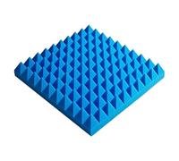 COYOUCO Paneles de Espuma insonorizados con Autoadhesivo, 50 x 50 x 5 cm Paneles de Espuma acústica, Paneles de Pared insonorizados, Azul, 6 Piezas