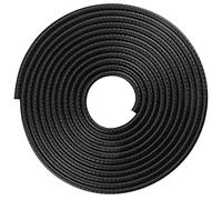 COYOUCO Protectores Borde Puerta Automóvil, Protector Sello Goma Universal Negro 5m Borde Aluminio En Forma U Protección Borde Puerta Automóvil para Mayoría Automóviles,10x17mm Grip 3~6mm