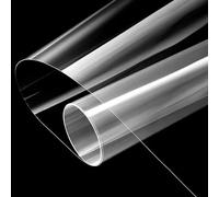 COYOUCO Rollo de Lámina Pet Transparente 0,3mm, Película de Liberación de Poliéster, Hoja Aislante Alta Temperatura 1/5/50m para Electrónica y Manualidades,0.61x50m