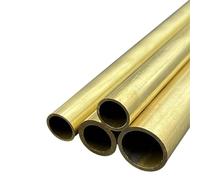 COYOUCO Tubo de latón redondo de 22 mm de diámetro exterior Espesor de pared de 0,5/1 / 1,5/2 mm × Tubería recta de precisión de alta resistencia de 500 mm de longitud,22 * 0.5mm