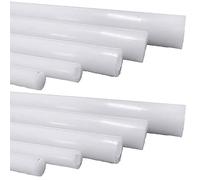 COYOUCO Varilla De Nylon, Varilla De Plástico, Varilla De Nylon PA6, Varilla Redonda Dura Sólida, Longitud: 0.5M, 10Pcs,8mm