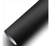 COYOUCO Vinyl Car Wrap Matte Metallic Premium Self Adhesive Replacement Vehicle Film Roll with Stretchable Air Release DIY Decals,Negro,50 * 300cm