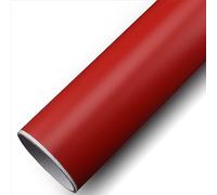 COYOUCO Vinyl Car Wrap Matte Metallic Premium Self Adhesive Replacement Vehicle Film Roll with Stretchable Air Release DIY Decals,Rojo,50 * 300cm