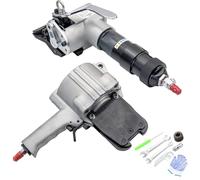 coyrugky Máquina flejadora de Acero alimentada por Aire Tensor 8500n+sellador 15kn para Embalaje Industrial Pesado,para Embalaje Industrial y logístico,Ancho De Banda 19-32 mm