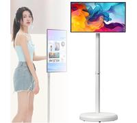 coyrugky Smart Monitor Móvil 32 Pulgadas con Pantalla Táctil - TV Inteligente Android 13, Cámara Dual 8MP/13MP, Batería 4h, Wi-Fi, Bluetooth 5.1, Control por Voz a Distancia(4+64G,24IN)