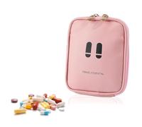 COYUN 1 Pcs Botiquín de Primeros Auxilios, Bolsa de Medicina de Viaje, Mini Kit de Supervivencia Bolsa Médico, Bolsa Médica para Emergencias al Aire Libre Kit, Mini Bolsa de Medicina de Mano(Rosa)