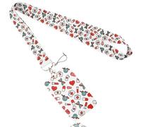 COYUN 1 Pcs Titular de la Insignia de la Identificación Con el Cordón Breakaway para, Carrete Retráctil de la Insignia, Clips Desprendibles de la Insignia del Nombre, Correa del Cordón para Enfermeras