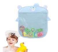 COYUN 1 Piezas Bolsa de Juguetes de Baño, Red para Colgar Accesorios de Ducha, Organizador de Juguete de Baño, Red de Almacenamiento para la Bañera, Bolsa Juguetes Bañera, con 2 Ventosas, Azul