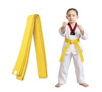 COYUN 1 Piezas Cinturón Taekwondo Amarillo, Cinturón de Judo, Cinturón de Artes Marciales, Cinturones de Judo de Karate, Cinturón de Taekwondo Para Artes Marciales, Cinturón de Taekwondo, 240cm