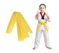 COYUN 1 Piezas Cinturón Taekwondo Amarillo, Cinturón de Judo, Cinturón de Artes Marciales, Cinturones de Judo de Karate, Cinturón de Taekwondo Para Artes Marciales, Cinturón de Taekwondo, 160cm