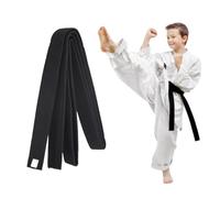 COYUN 1 Piezas Cinturón Taekwondo Negro, Cinturón de Judo, Cinturón de Artes Marciales, Cinturones de Judo de Karate, Cinturón de Taekwondo Para Artes Marciales, Cinturón de Taekwondo, 220cm