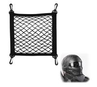 COYUN 1 Piezas Red de Casco para Moto, Red de Motos, Equipaje Elástica para Moto, Red para Casco, Accesorios para Moto Malla para Equipaje de Bicicleta para Asegurar el Equipaje del Casco, Negro
