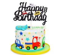 COYUN 1 Piezas Topper Tarta, Cake Topper Happy Birthday, Decoración de la Torta, Juego de Decoración de la Torta, Decoración para Fiestas y Cumpleaños Infantiles