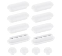 COYUN 12 Piezas Tope de Asiento de Inodoro,Topes de Inodoro Parachoques del Asiento,Topes para Tapa de Inodoro,para Reducir Ruido,para Hogar,Oficina,Hotel