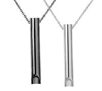 COYUN 2 Pcs Collar Contra la Ansiedad y de Respiración para Reducir la Ansiedad, Cadena de Respiración, silbato,ayuda contra ataques de pánico,cadena de aliento para meditación,relajación, calmante(B)