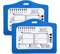 COYUN 2 Pcs Regla/tarjeta ECG transparente, Regla ECG de 7 pasos, Regla de 7 Pasos para Interpretación Electrocardiograma, Regla ECG, Ideal para estudiantes, paramédicos y médicos