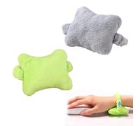 COYUN 2 Pcs Reposamuñecas Teclado, Reposamuñecas Raton, Alfombrilla Ratón Ergonomica Reposamuñecas, Reposamanos Con Sonrisa,Reposa Muñecas Para Teclado De Algodón,Para Mecanografía, Trabajo De Oficina
