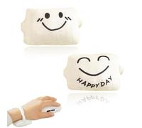 COYUN 2 Pcs Reposamuñecas Teclado, Reposamuñecas Raton, Alfombrilla Ratón Ergonomica Reposamuñecas, Reposamanos Con Sonrisa,Reposa Muñecas Para Teclado De Algodón,Para Mecanografía, Trabajo De Oficina