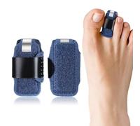 COYUN 2 Piezas Férula para Dedo en Martillo, Férula para Dedo, Férulas Ajustables para Dedos de Pie, Tratamiento para Fracturas, Esguinces y Dedos en Martillo, Soporte en Forma de U, Color Azul