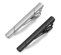 COYUN 2 Piezas Pasador de Corbata, Hombre Clip Corbata,Clip de Corbata Clásicos, Pasadores de Corbata para Negocio, para Reunión de Negocios de Boda, Mejor Regalo para Esposo y Padre
