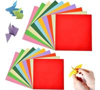 COYUN 200 hojas de origami, origami de colores, 10 x 10 cm, 7 x 7 cm, plegables, cuadradas de doble cara, para niños y adultos, para usar en proyectos de arte y manualidades (10 colores)