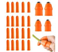 COYUN 24 Piezas Cunas de Dedo, Protectores de Dedos Cunas de Dedos Reutilizables Elásticas Protección Contra Cortes para Trabajo, Jardín, Cocina, Escultura, Creaciones de Bricolaje